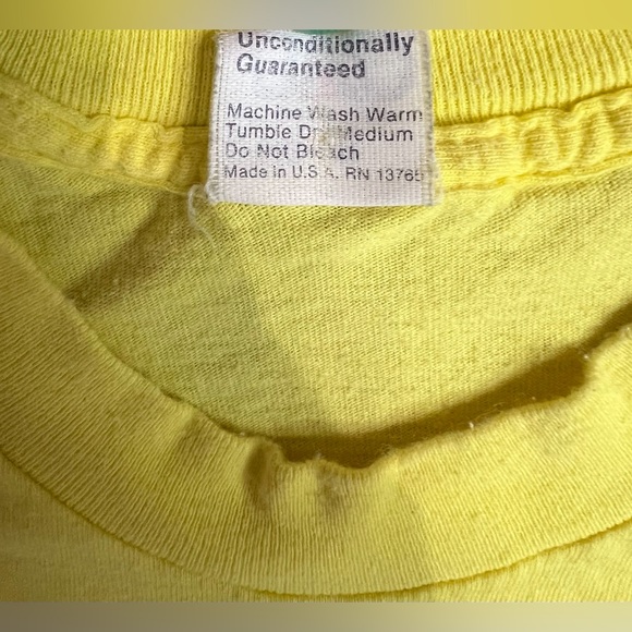 Vintage BVD Single Stitch Blank Plain Basic Crewneck Pocket Tshirt - Picture 6 of 9